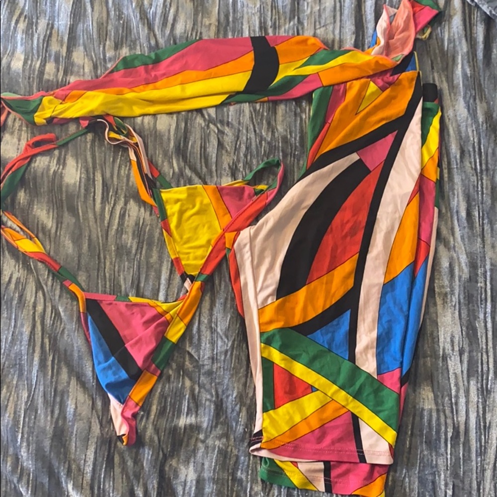 3 piece beachwear set